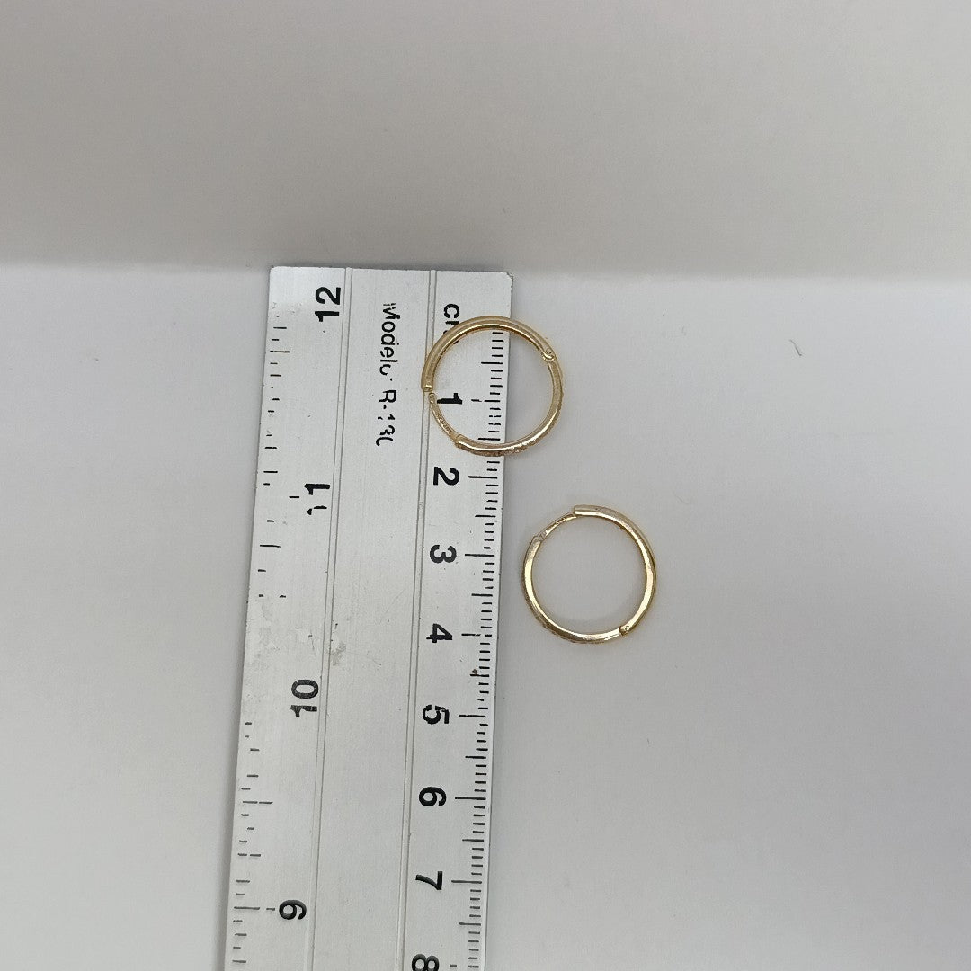ARETES ARRACADAS C CIRCONIAS 14K 2 GR (NUEVO)