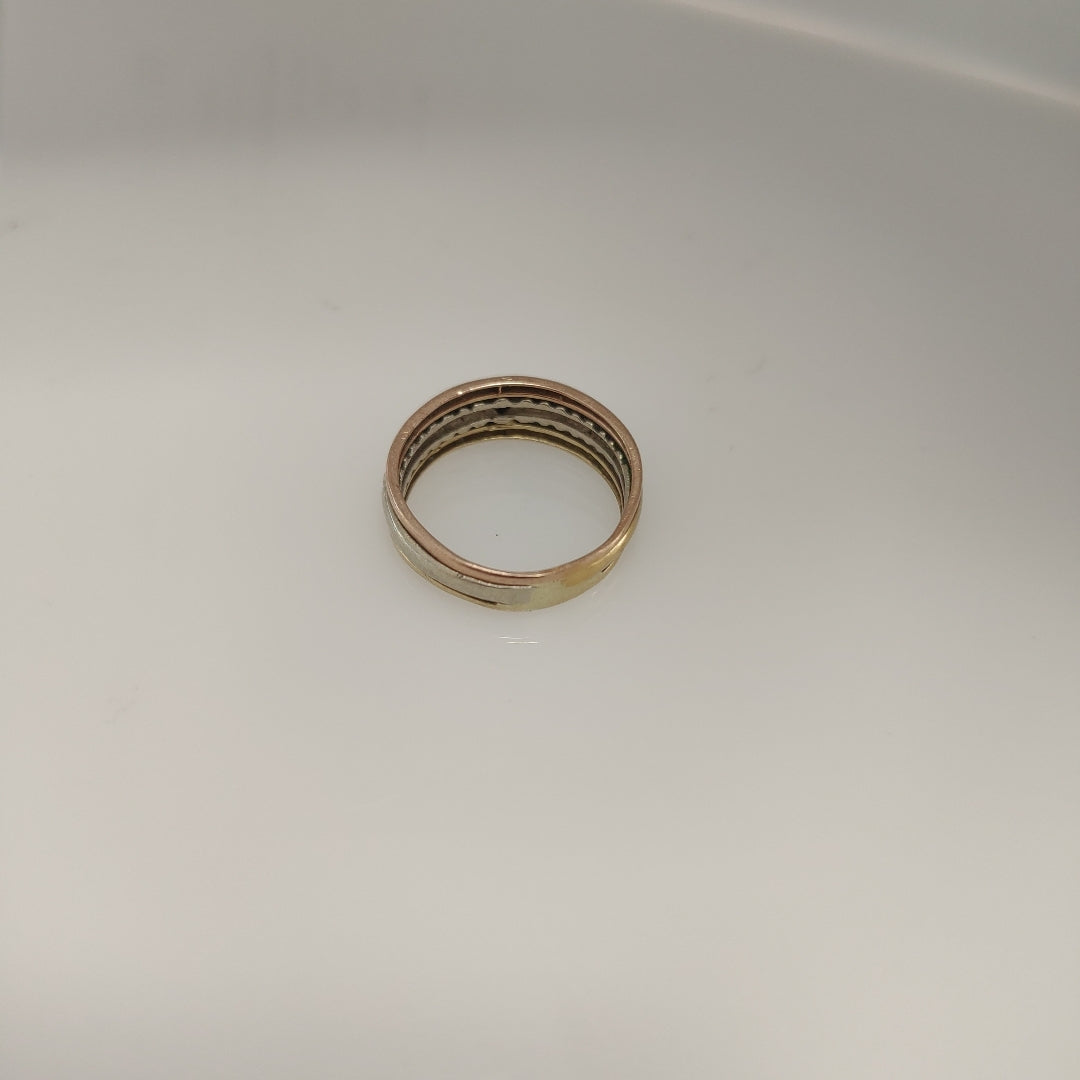 ANILLITO ORO,ORO COMBINADO 10 K 3,30 GRMS (SEMINUEVO)