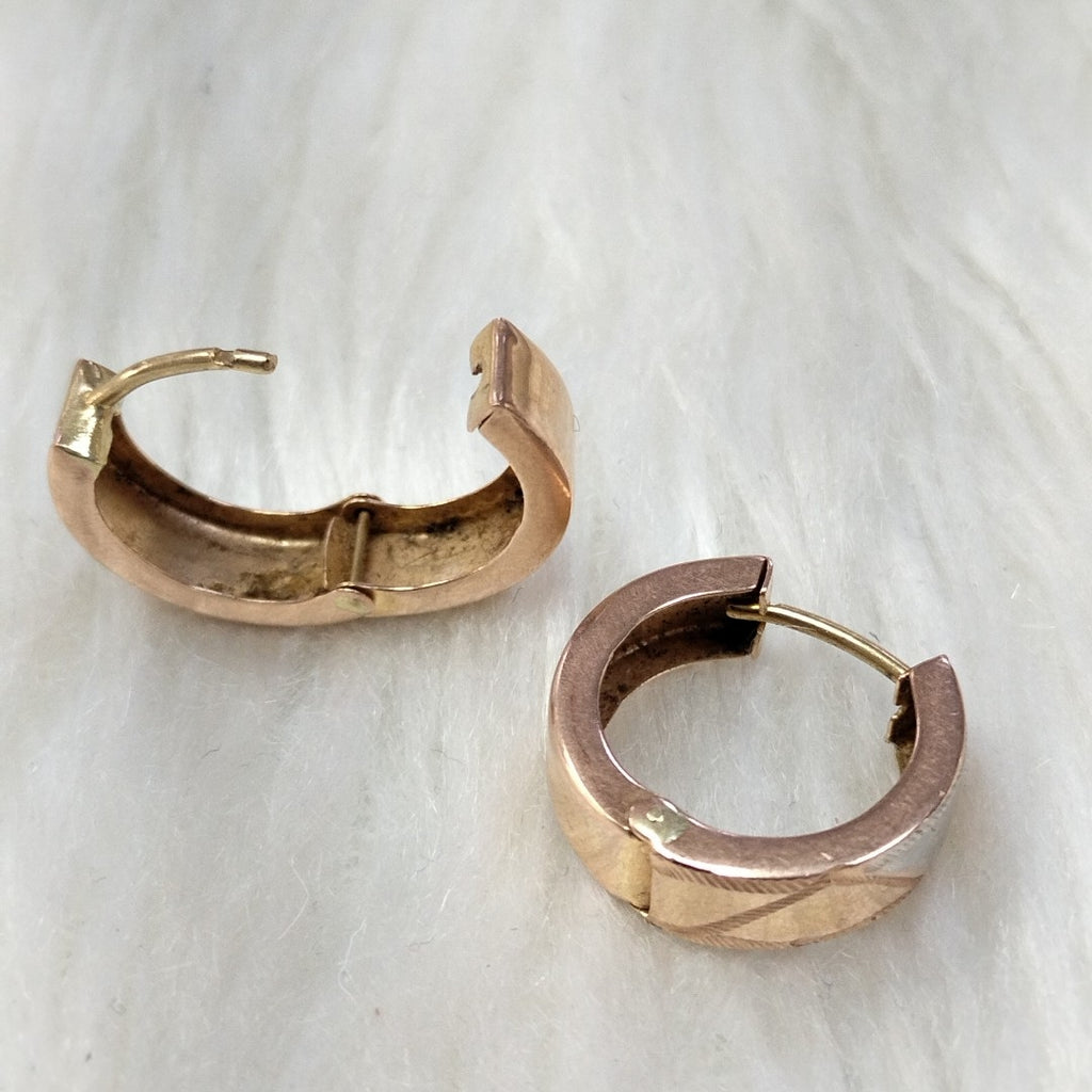 ARRACADAS PAR ORO 14 K 2.7 GRMS (SEMINUEVO)