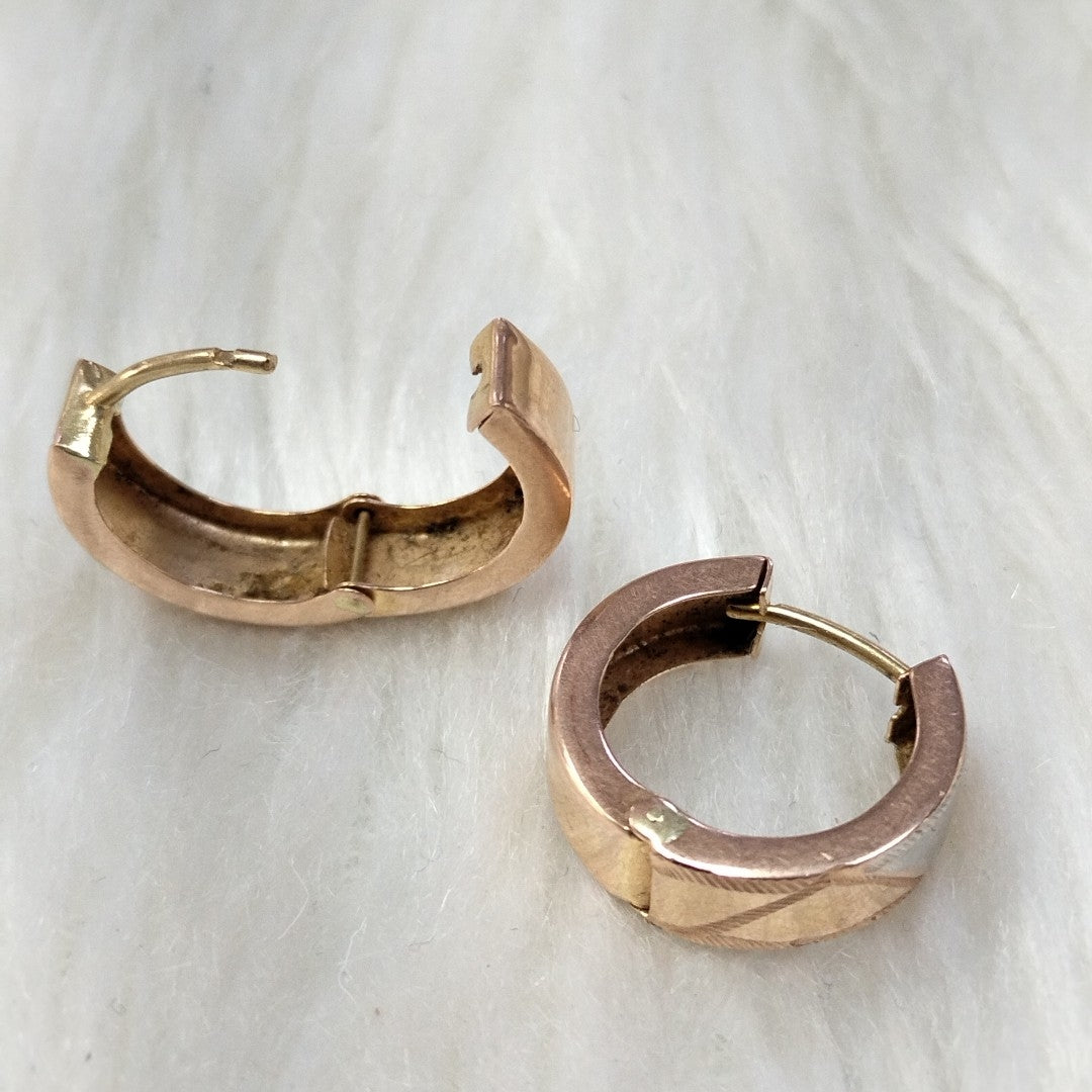 ARRACADAS PAR ORO 14 K 2.7 GRMS (SEMINUEVO)