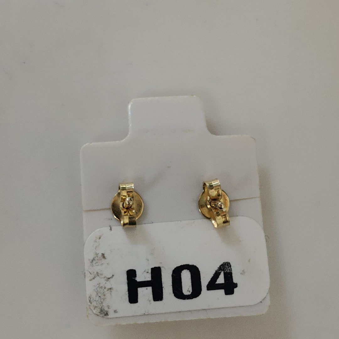 BROQUELES PAR ORO, ORO BLANCO 14 K 1.5 GRMS (SEMINUEVO)
