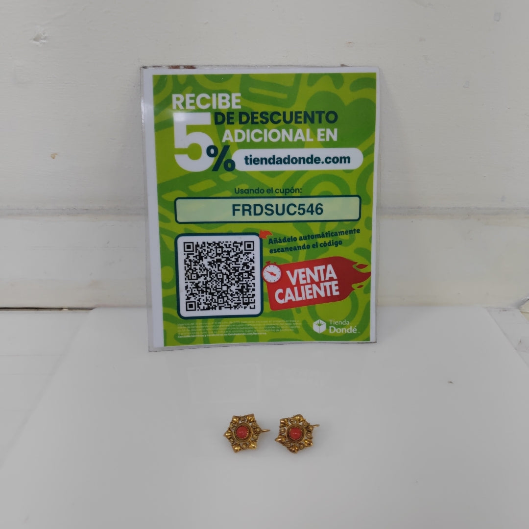 ARETES PAR ORO 14 K 3.4 GRMS (SEMINUEVO)