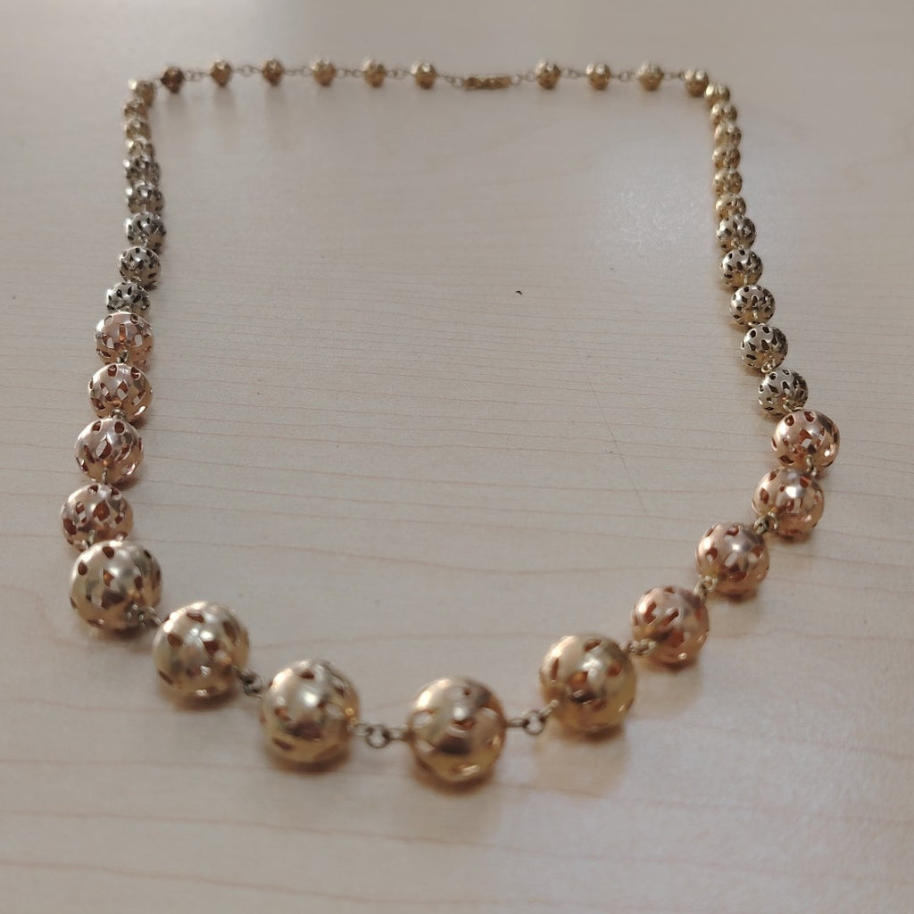 COLLAR ORO, ORO COMBINADO 14 K 36.4 GRMS (SEMINUEVO)