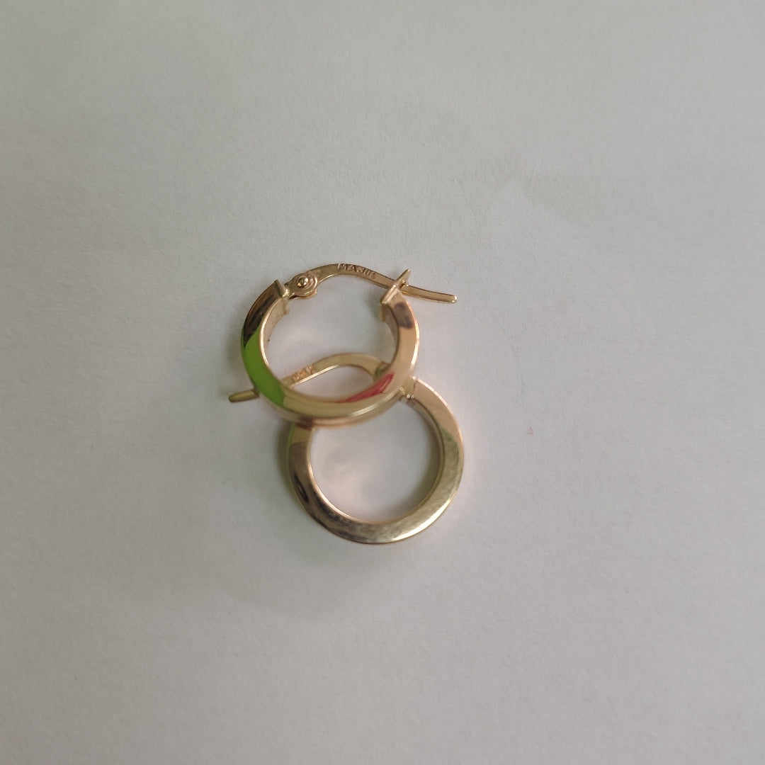 ARRACADAS PAR ORO 14 K 1.2 GRMS (SEMINUEVO)