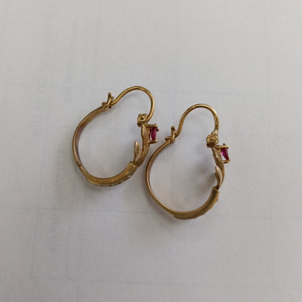 ARETES PAR, ARRACADAS PAR ORO 10 K 2.7 GRMS (SEMINUEVO)