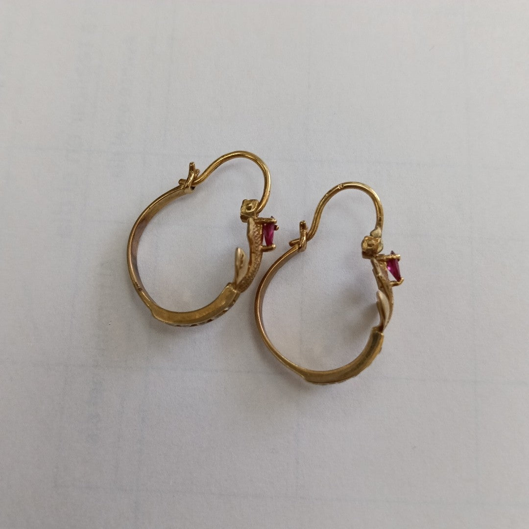 ARETES PAR, ARRACADAS PAR ORO 10 K 2.7 GRMS (SEMINUEVO)