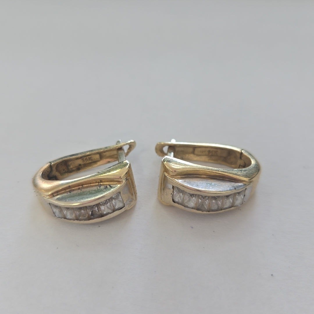 ARETES PAR ORO 14 K 6.6 GRMS (SEMINUEVO)