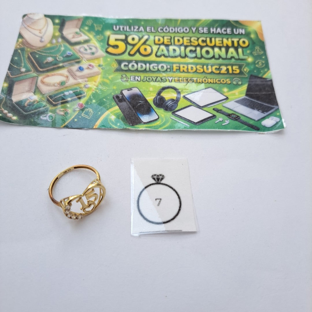 ANILLITO ORO 10 K 1.5 GRMS (SEMINUEVO)