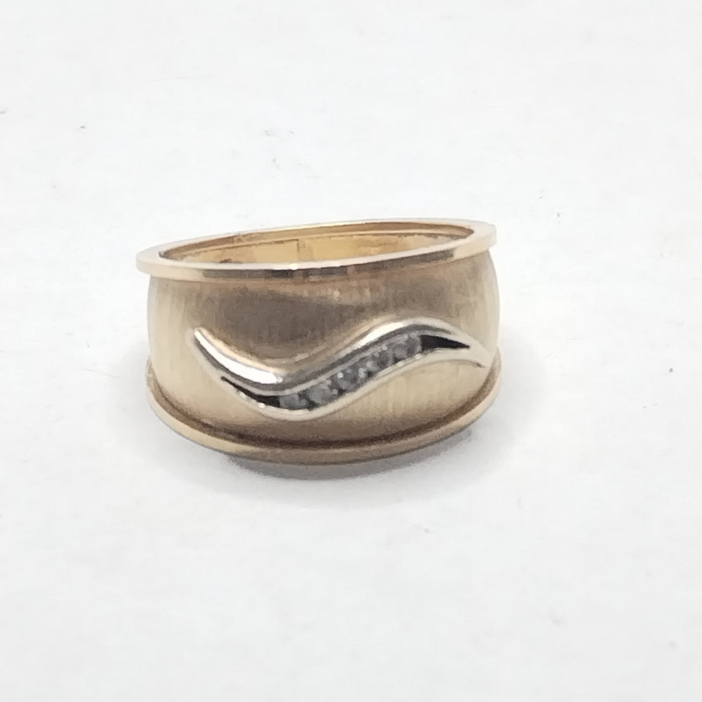 ANILLO ORO, ORO COMBINADO 14 K 3.4 GRMS (SEMINUEVO)