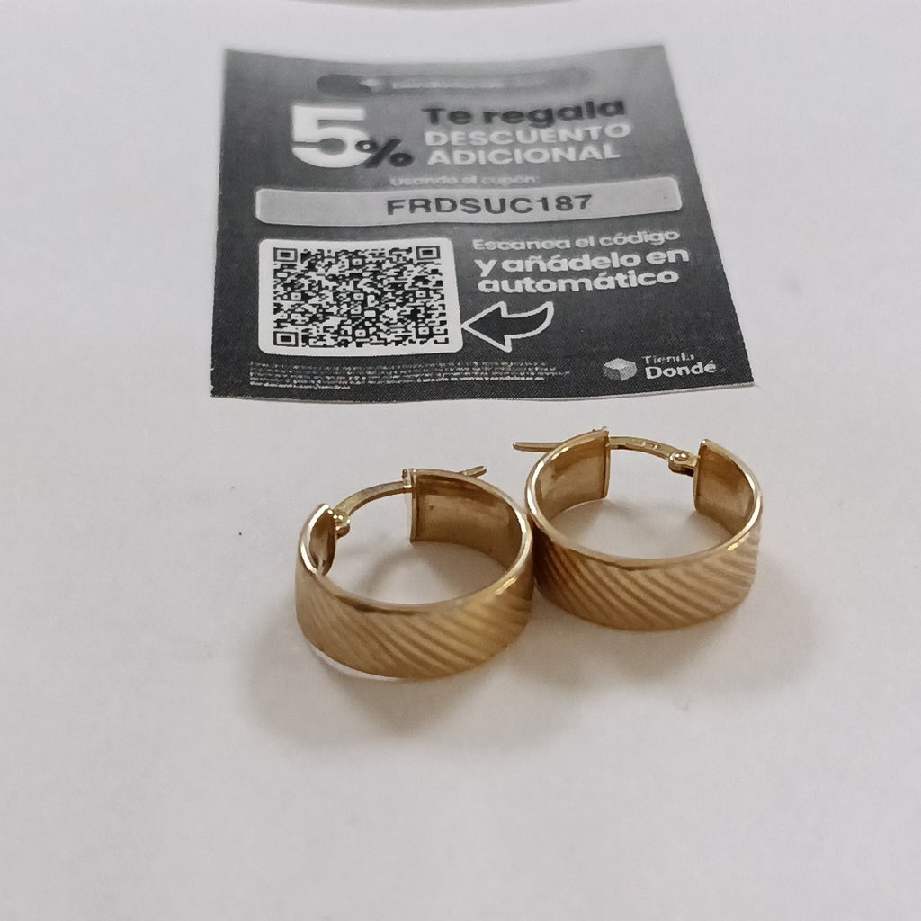 ARETES PAR ORO 10 K 1.9 GRMS (SEMINUEVO)
