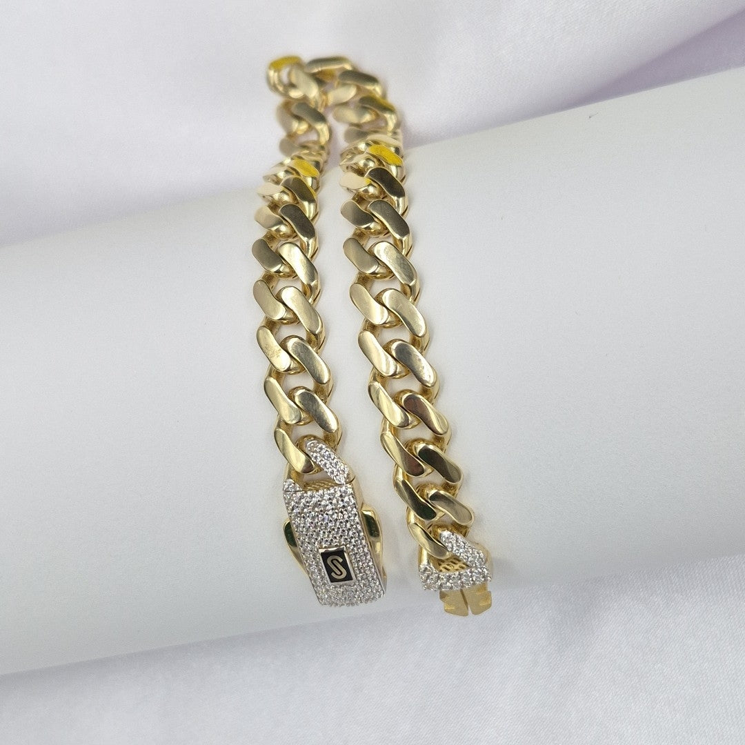 PULSERA MONACO ORO 14K 10.2 (NUEVO)