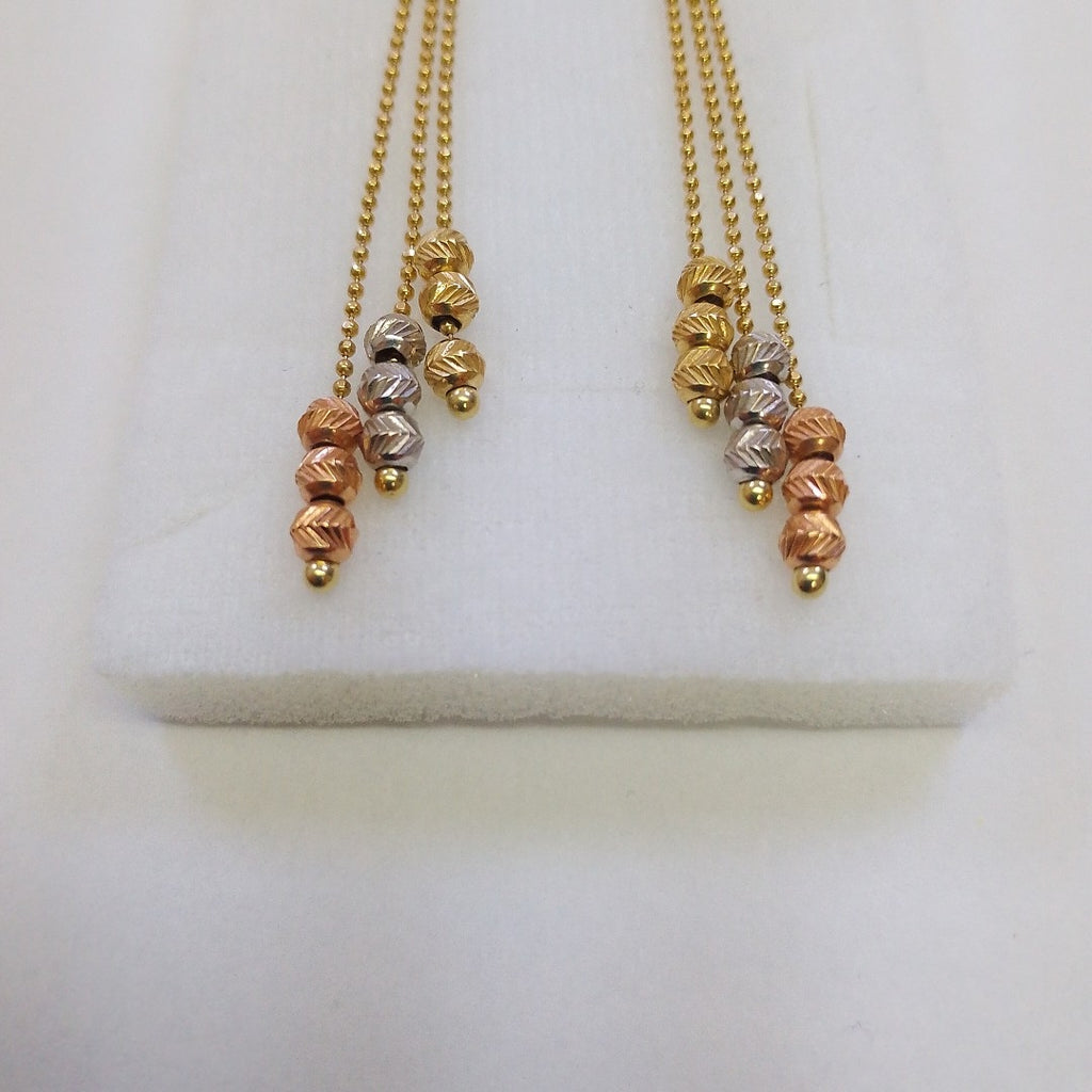 BROQUELES PAR ORO,ORO COMBINADO,PLATA 14 K 4,50 GRMS (SEMINUEVO)