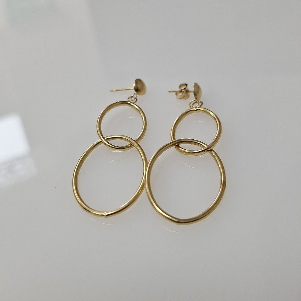 ARETES PAR ORO 14 K 2 GRMS (SEMINUEVO)