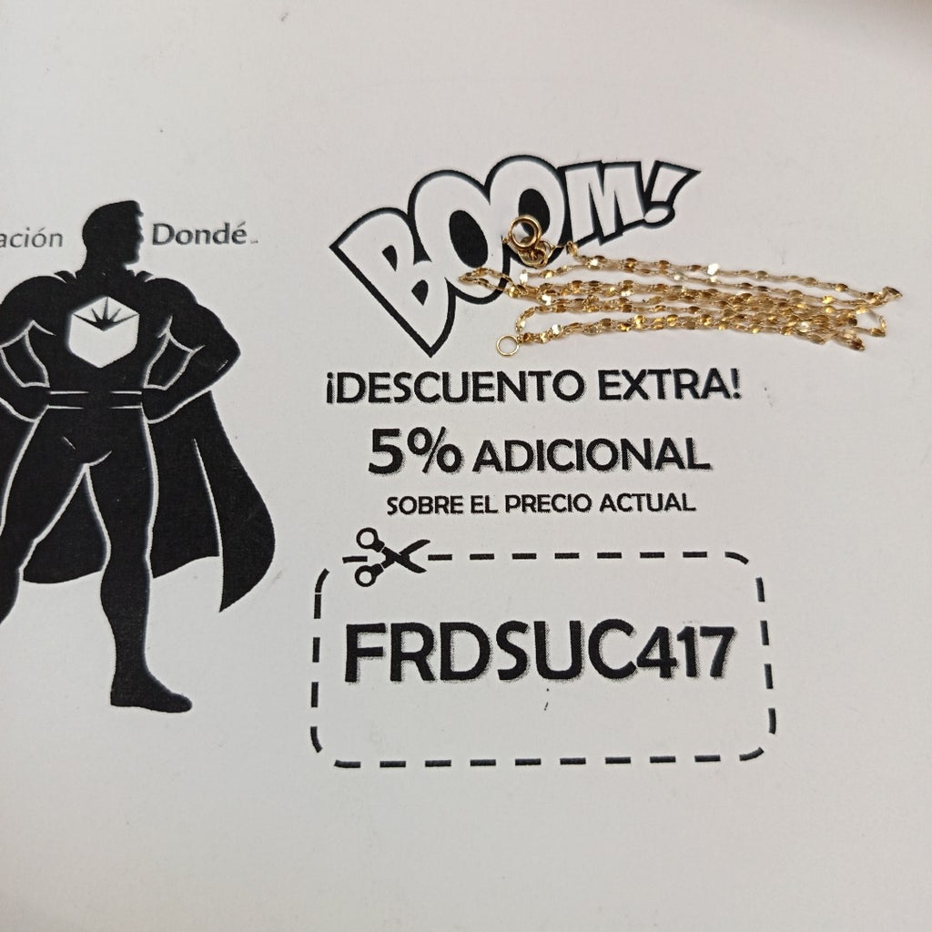 CADENA ORO 10 K 0,70 GRMS (SEMINUEVO)