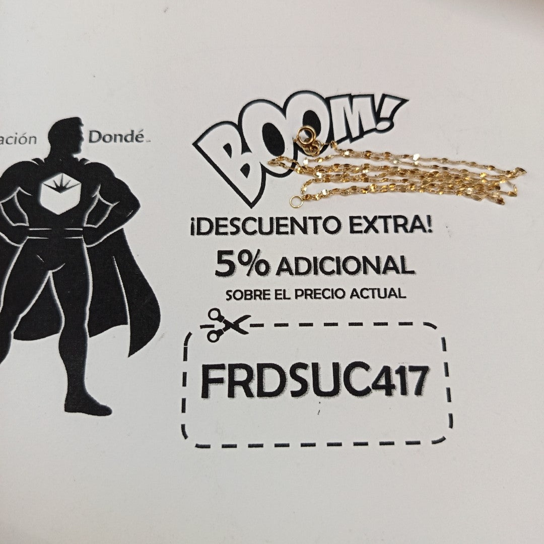 CADENA ORO 10 K 0,70 GRMS (SEMINUEVO)