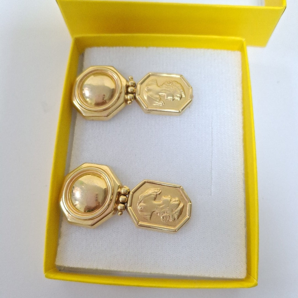 BROQUELES PAR ORO 14 K 8.6 GRMS (SEMINUEVO)