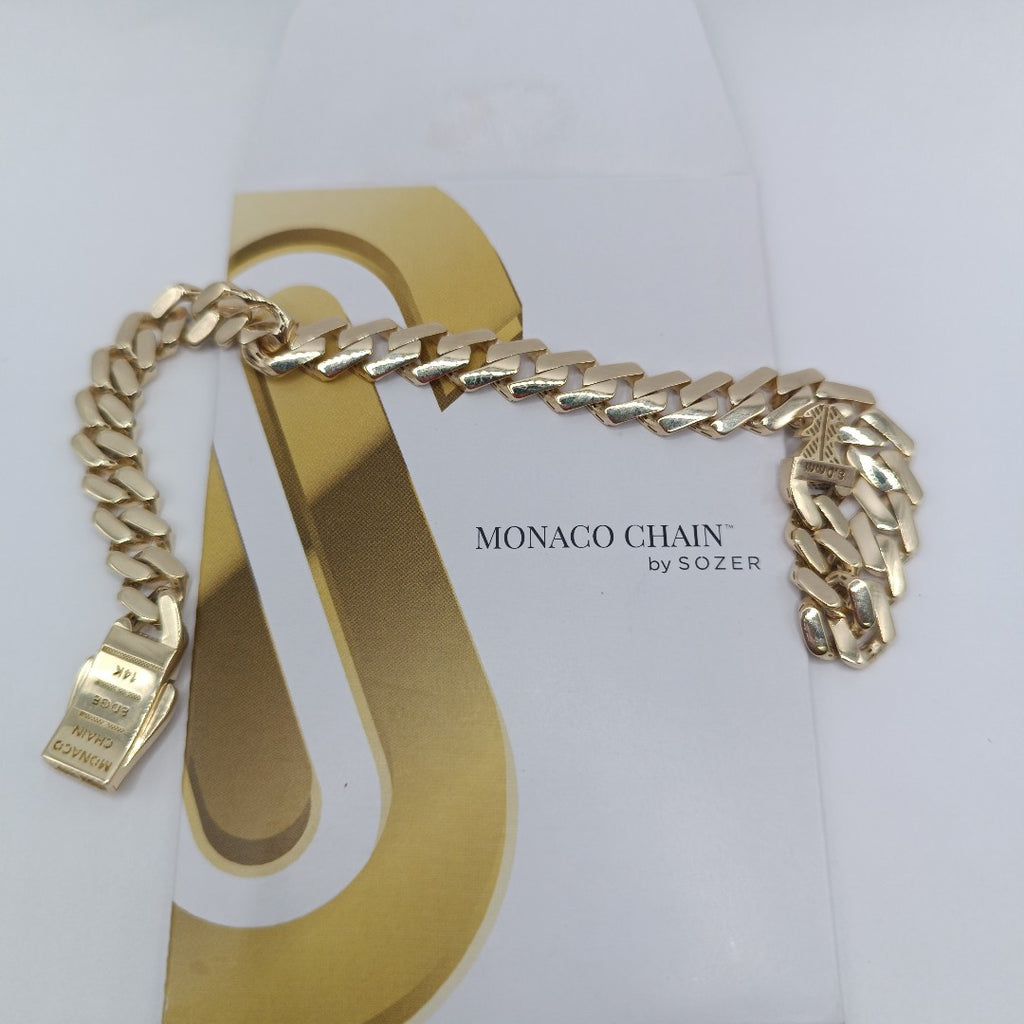 PULSERA CABALLERO MONACO ORO 14K 10.4 (NUEVO)