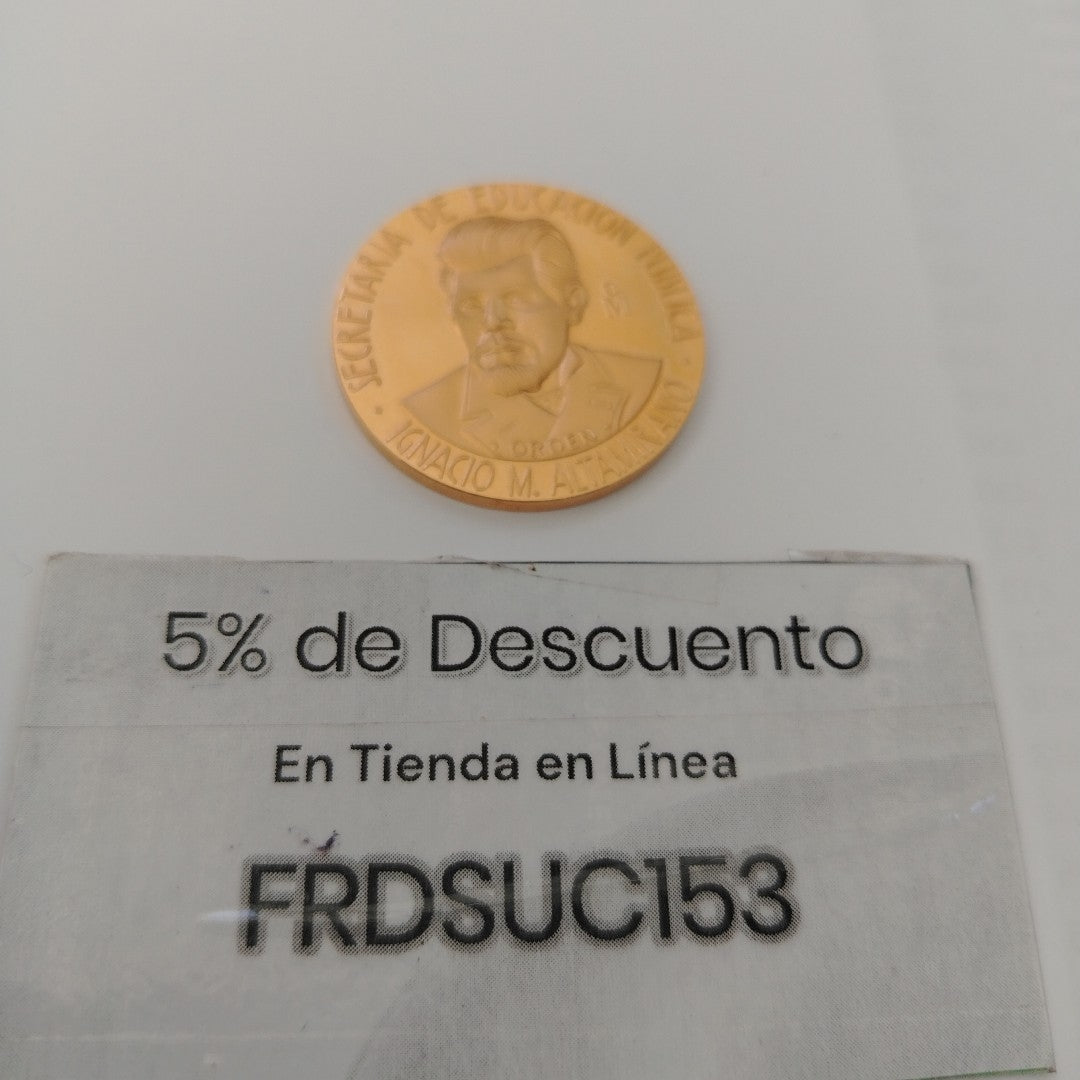 K1 41,90 GRMS 21 K IDENTIFICACIÓN MEDALLA PERSONAL MATERIALES ORO OBSERVA (SEMINUEVO)
