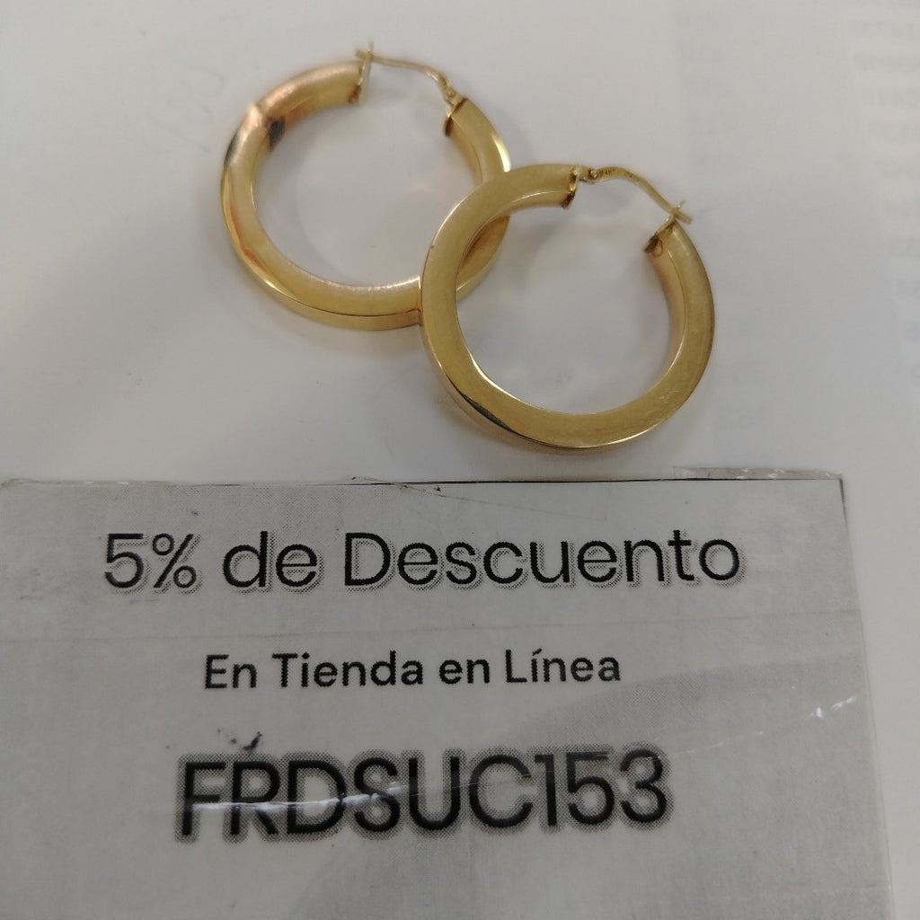 ARRACADAS PAR ORO 14 K 4.7 GRMS (SEMINUEVO)