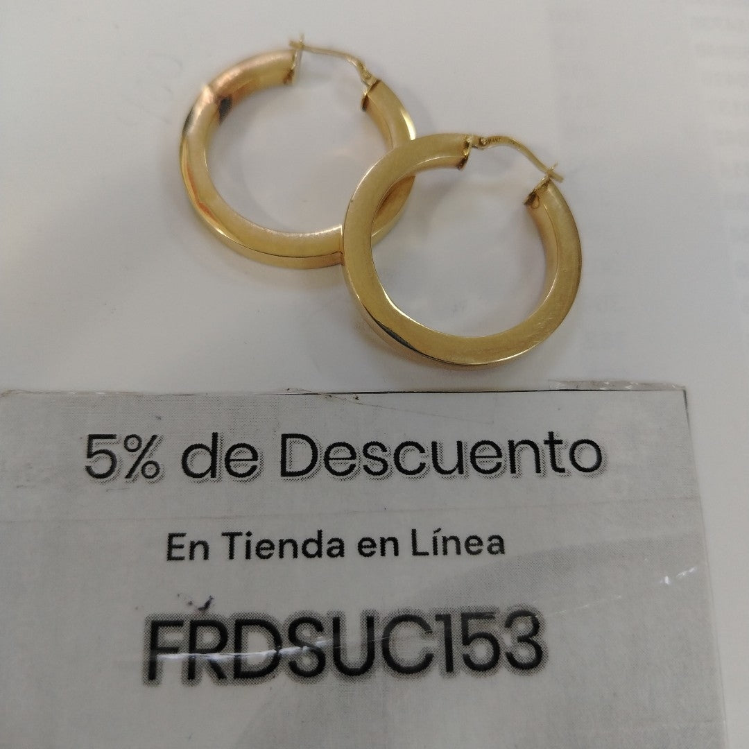 ARRACADAS PAR ORO 14 K 4.7 GRMS (SEMINUEVO)