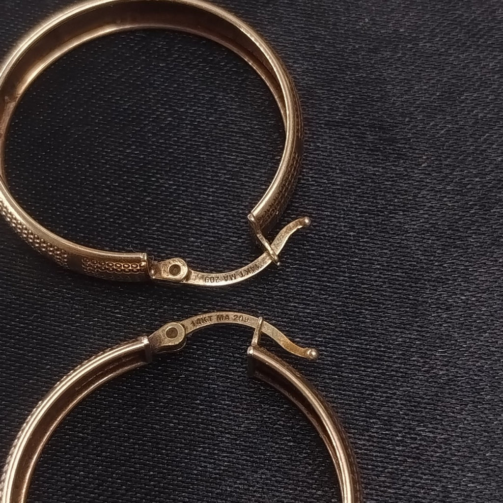 ARRACADAS PAR ORO 12 K 3,50 GRMS (SEMINUEVO)