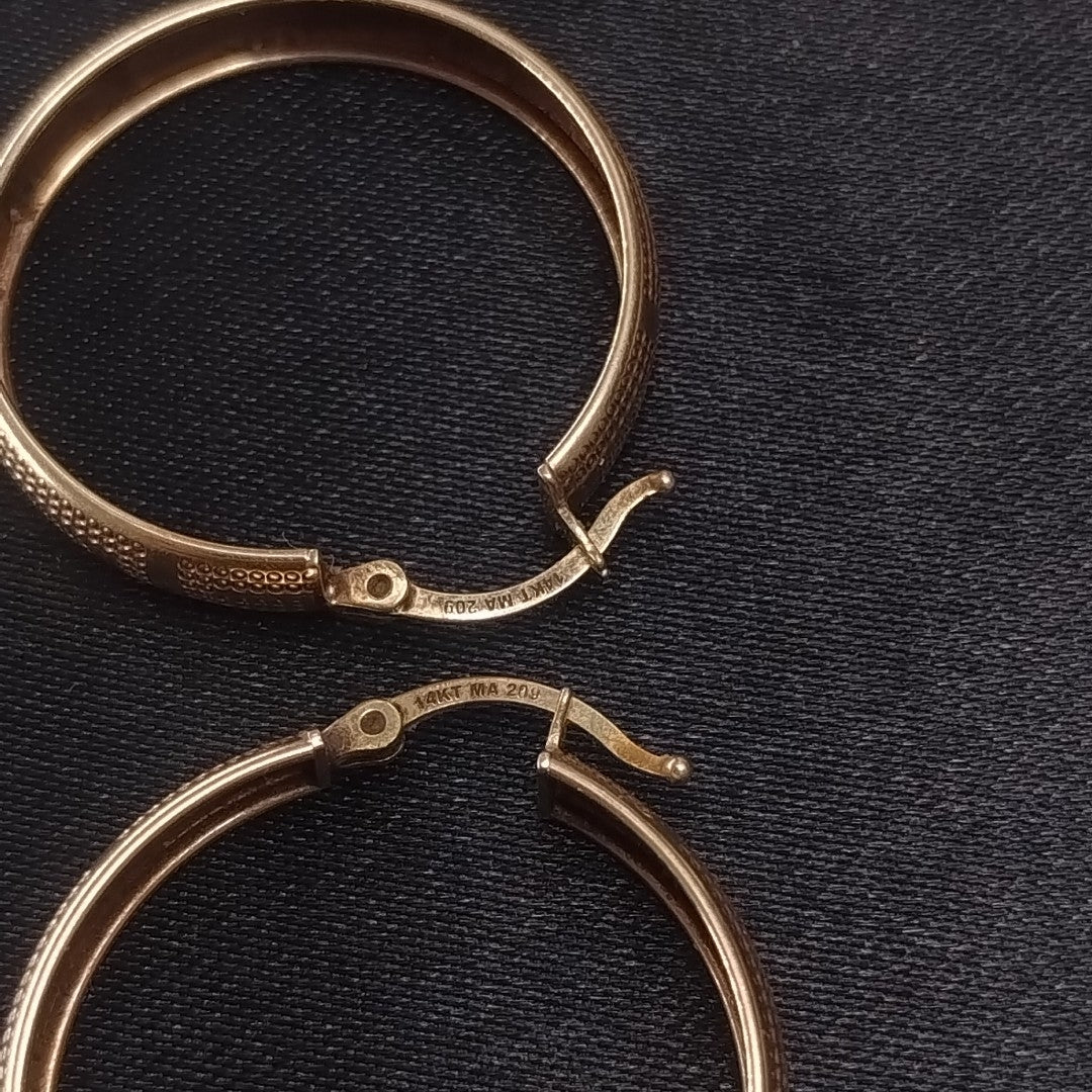 ARRACADAS PAR ORO 12 K 3,50 GRMS (SEMINUEVO)