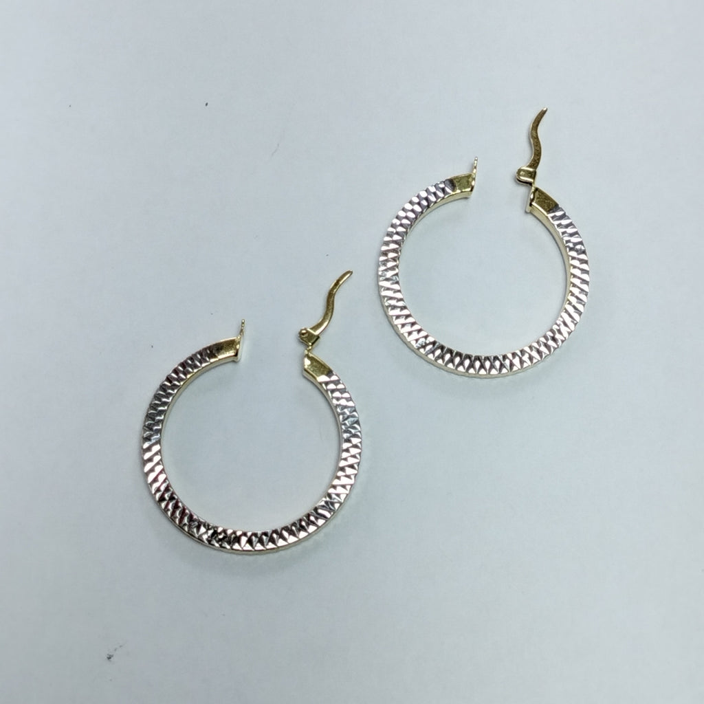 ARRACADAS PAR ORO,ORO BLANCO 14 K 4,00 GRMS (SEMINUEVO)