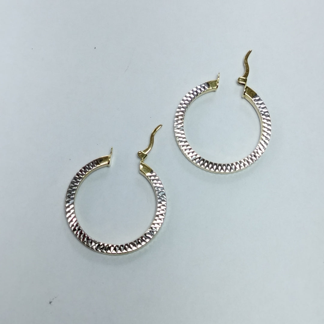 ARRACADAS PAR ORO,ORO BLANCO 14 K 4,00 GRMS (SEMINUEVO)