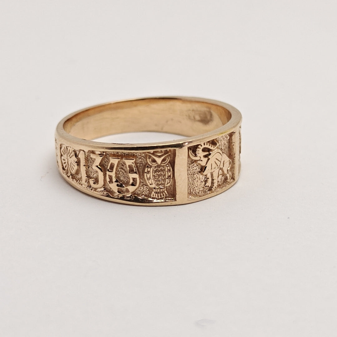 ARGOLLA DE LA SUERTE ORO 18 K 7.1 GRMS (SEMINUEVO)