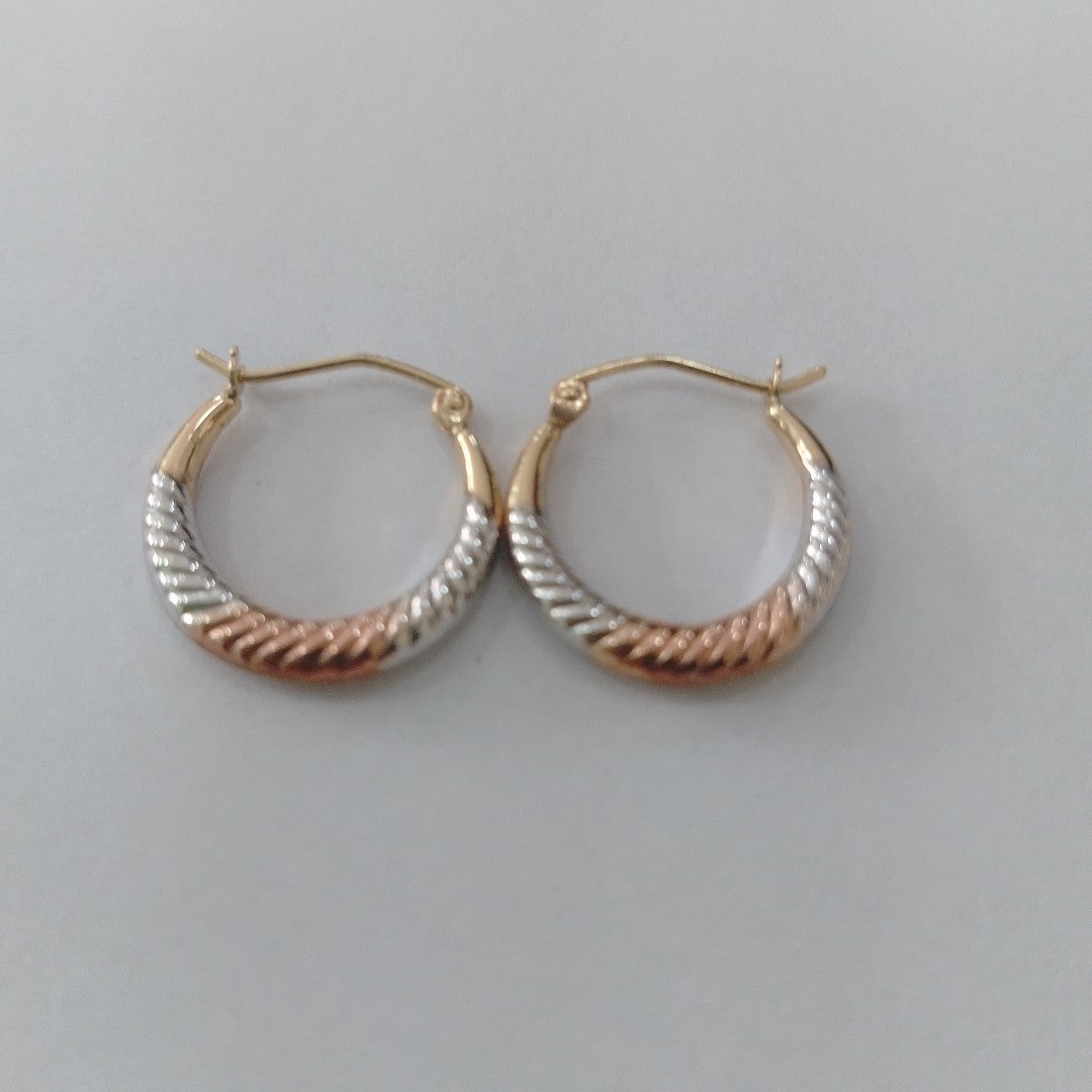 ARRACADAS PAR ORO 14 K 0.7 GRMS (SEMINUEVO)