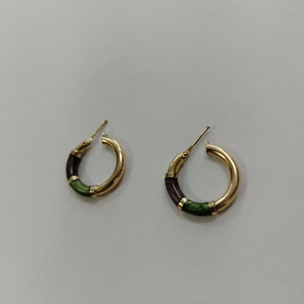 ARRACADAS PAR ORO 14 K 3.3 GRMS (SEMINUEVO)