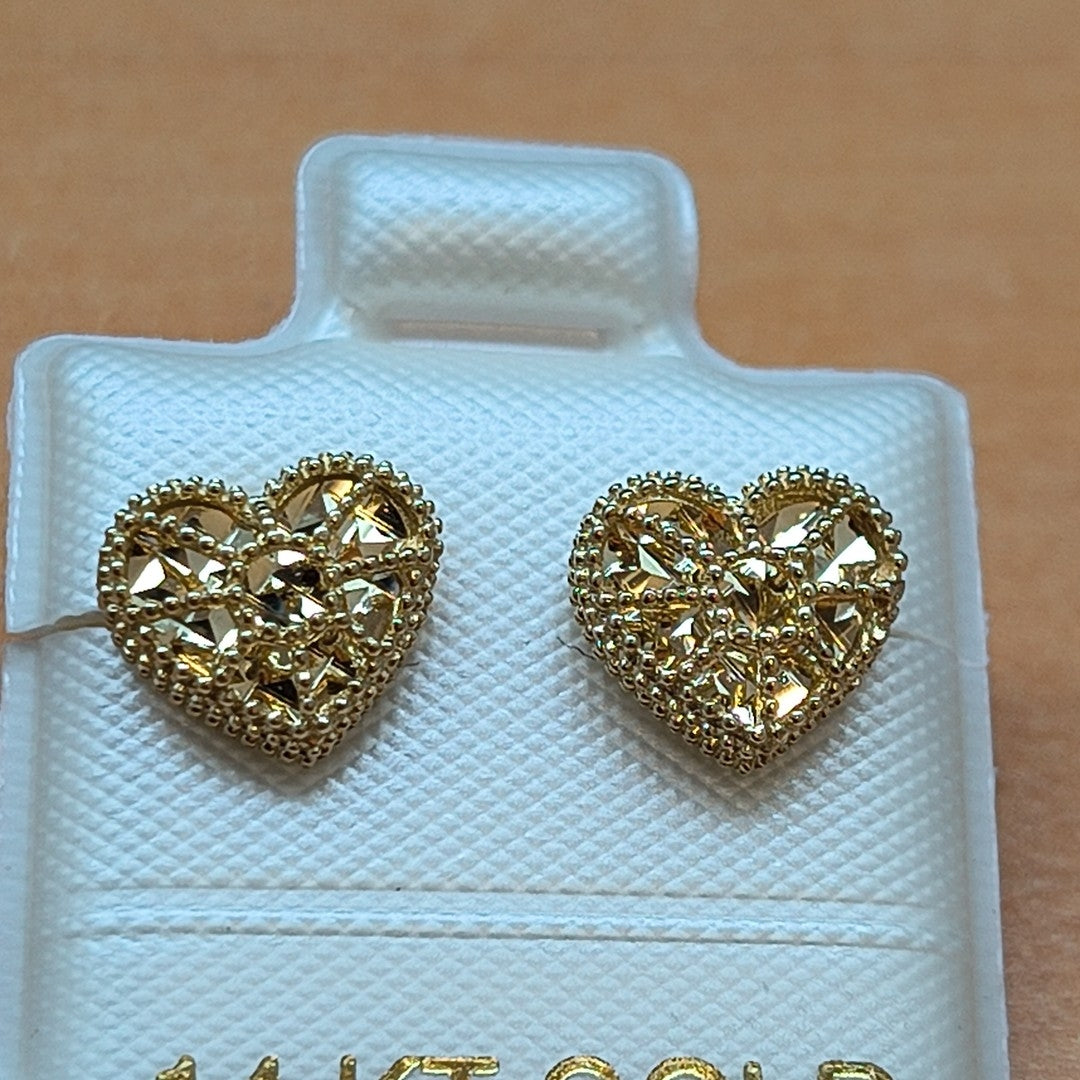 BROQUELES ORO 14K 1.5 (NUEVO)