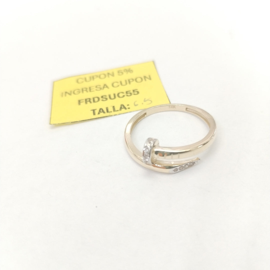 ANILLOS DAMA ORO 14K 2 (NUEVO)