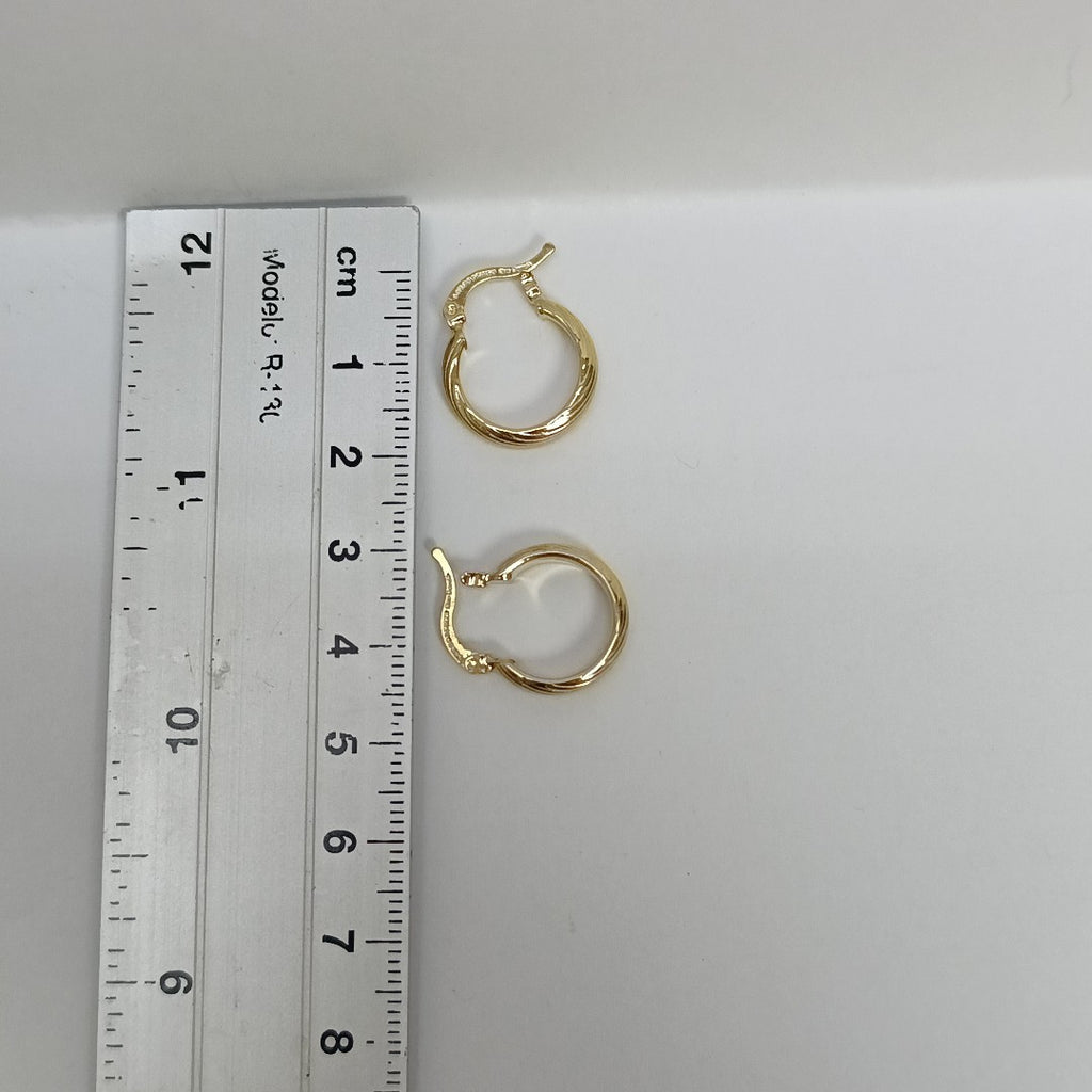 ARETES ARRACADA ASTRIADA 14K 1.7 GR (NUEVO)