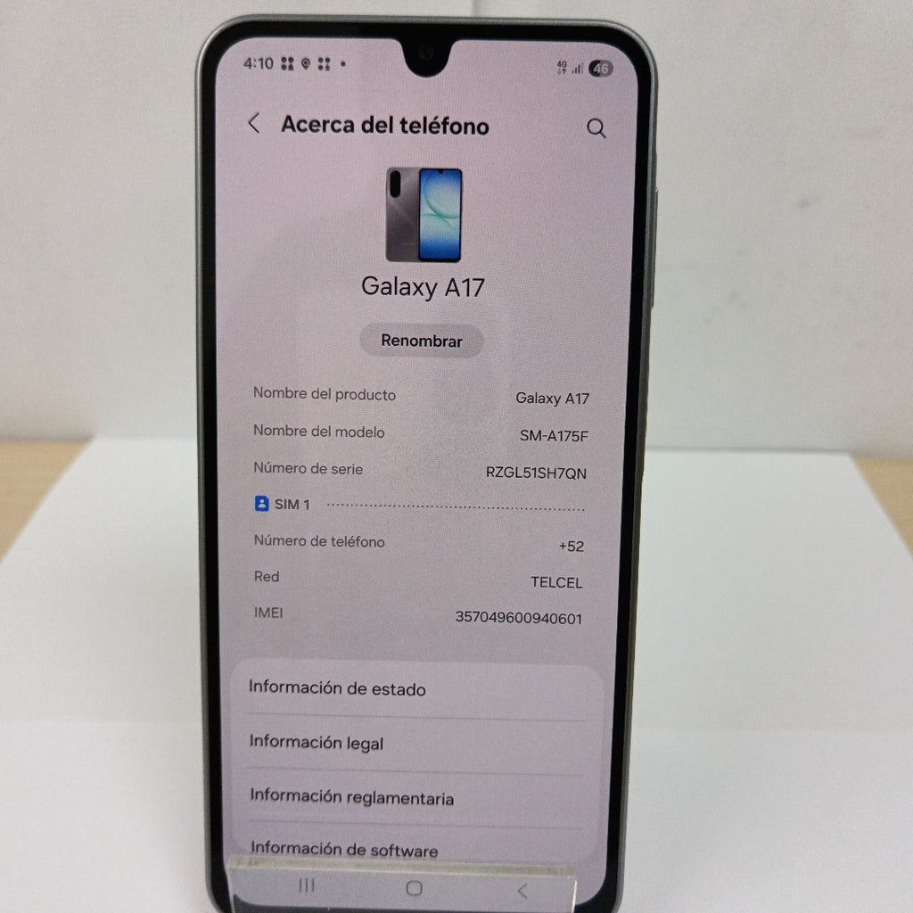 CELULAR SAMSUNG GALAXY A17 SM-A175F (2025) 128 GB 4 GB RAM (SEMINUEVO)