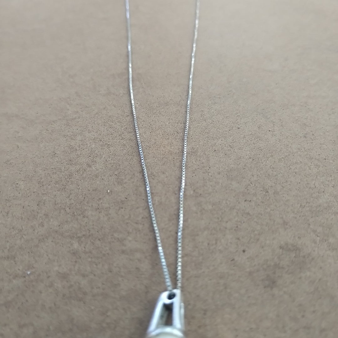 GARGANTILLA ORO BLANCO 10 K 3.4 GRMS (SEMINUEVO)