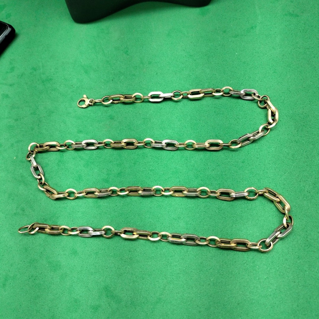 CADENA ORO, ORO BLANCO 14 K 17.9 GRMS (SEMINUEVO)