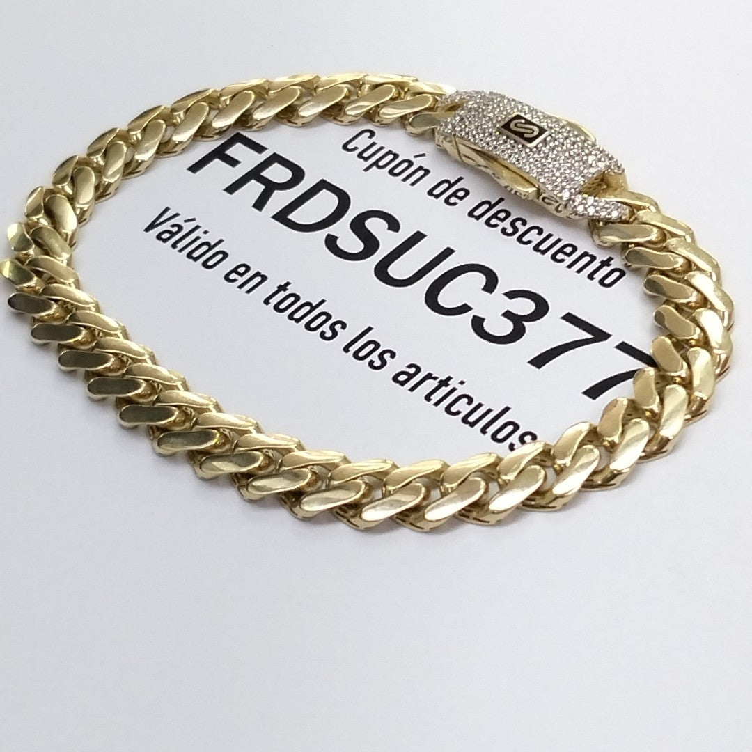 PULSERA CABALLERO MONACO ORO 14K 11.6 (NUEVO)