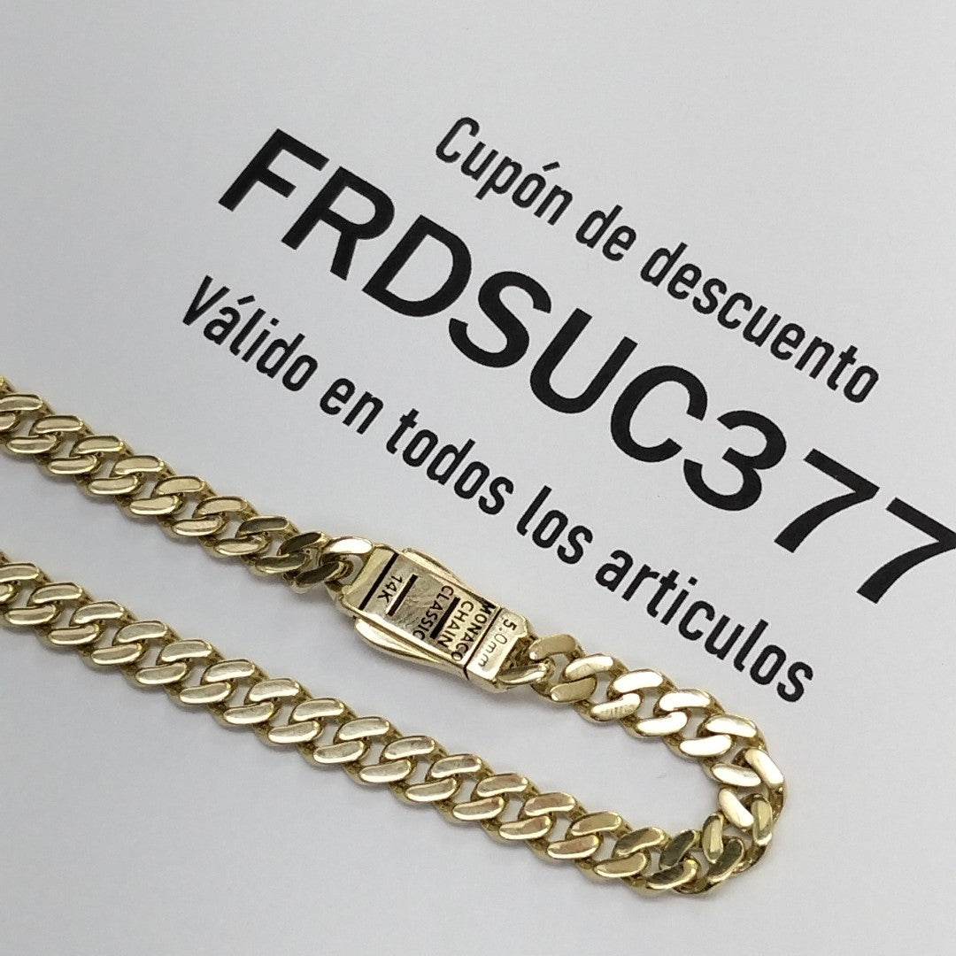 PULSERA MONACO ORO 14K 5.3 (NUEVO)