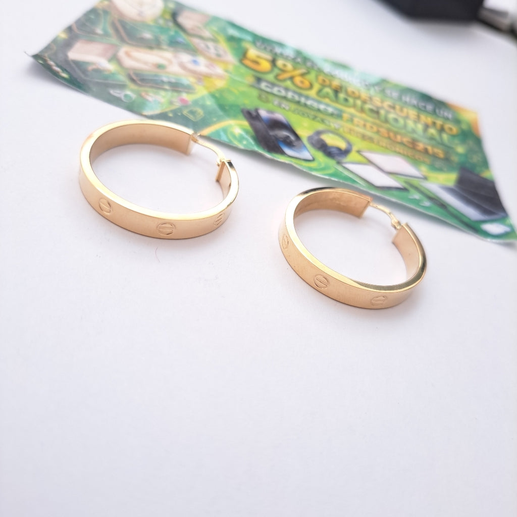 ARRACADAS MONACO ORO 14K 3.7 (NUEVO)