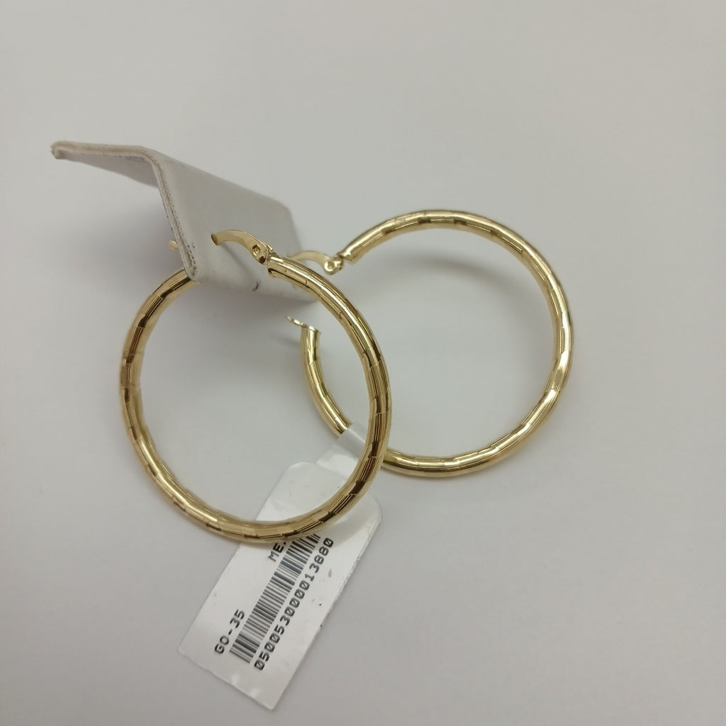 ARETES ARRACADA LABRADA 10K 4 GR (NUEVO)