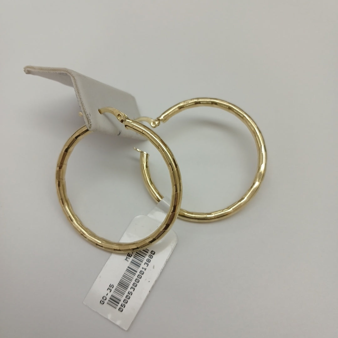 ARETES ARRACADA LABRADA 10K 4 GR (NUEVO)