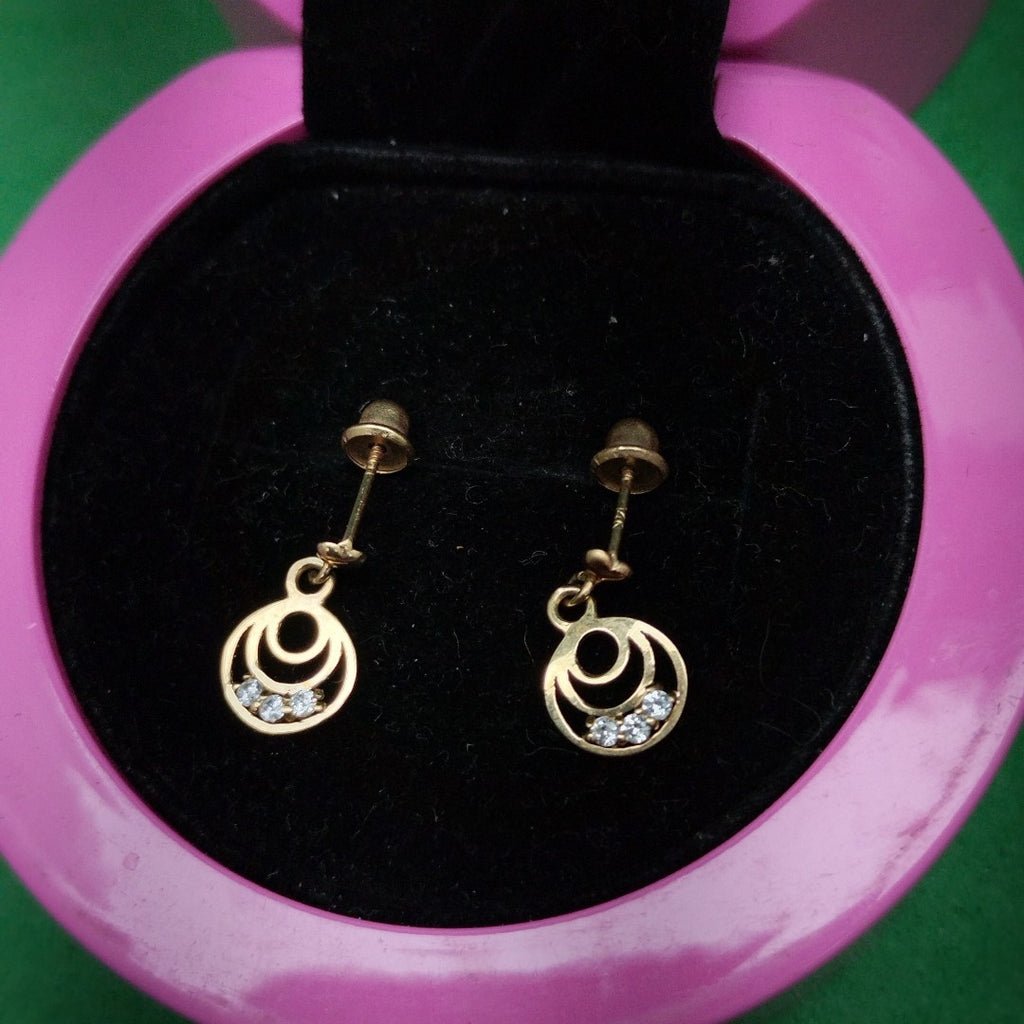 BROQUELES PAR ORO 14 K 0.6 GRMS (SEMINUEVO)