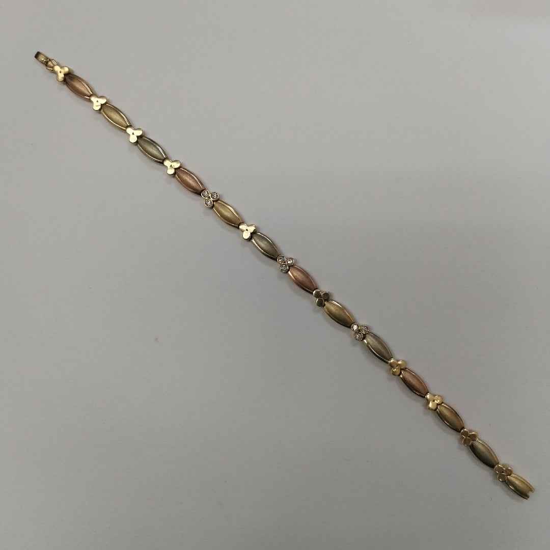 PULSERA ORO, ORO COMBINADO 14 K 11.3 GRMS (SEMINUEVO)