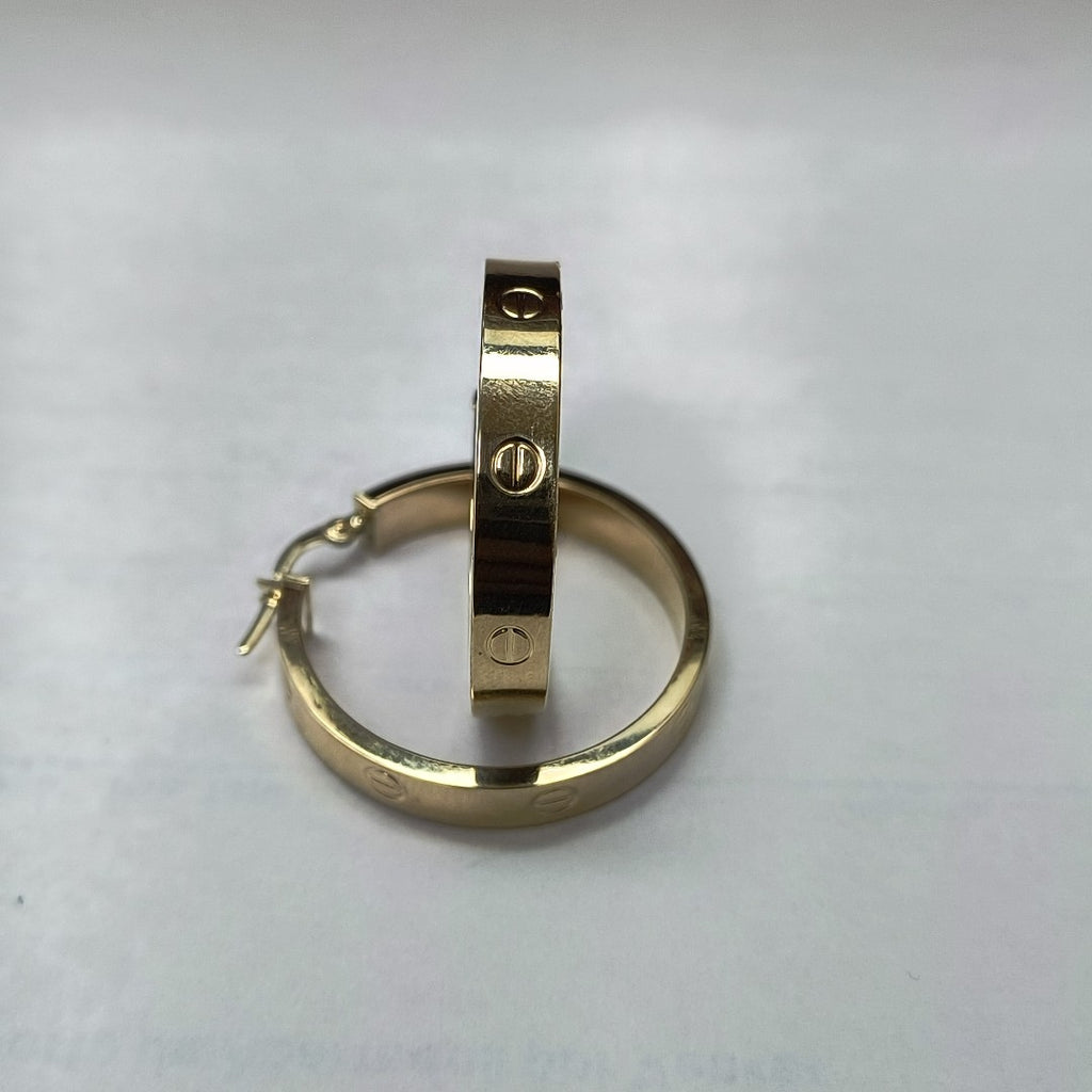 ARRACADAS MONACO ORO 14K 3.7 (NUEVO)