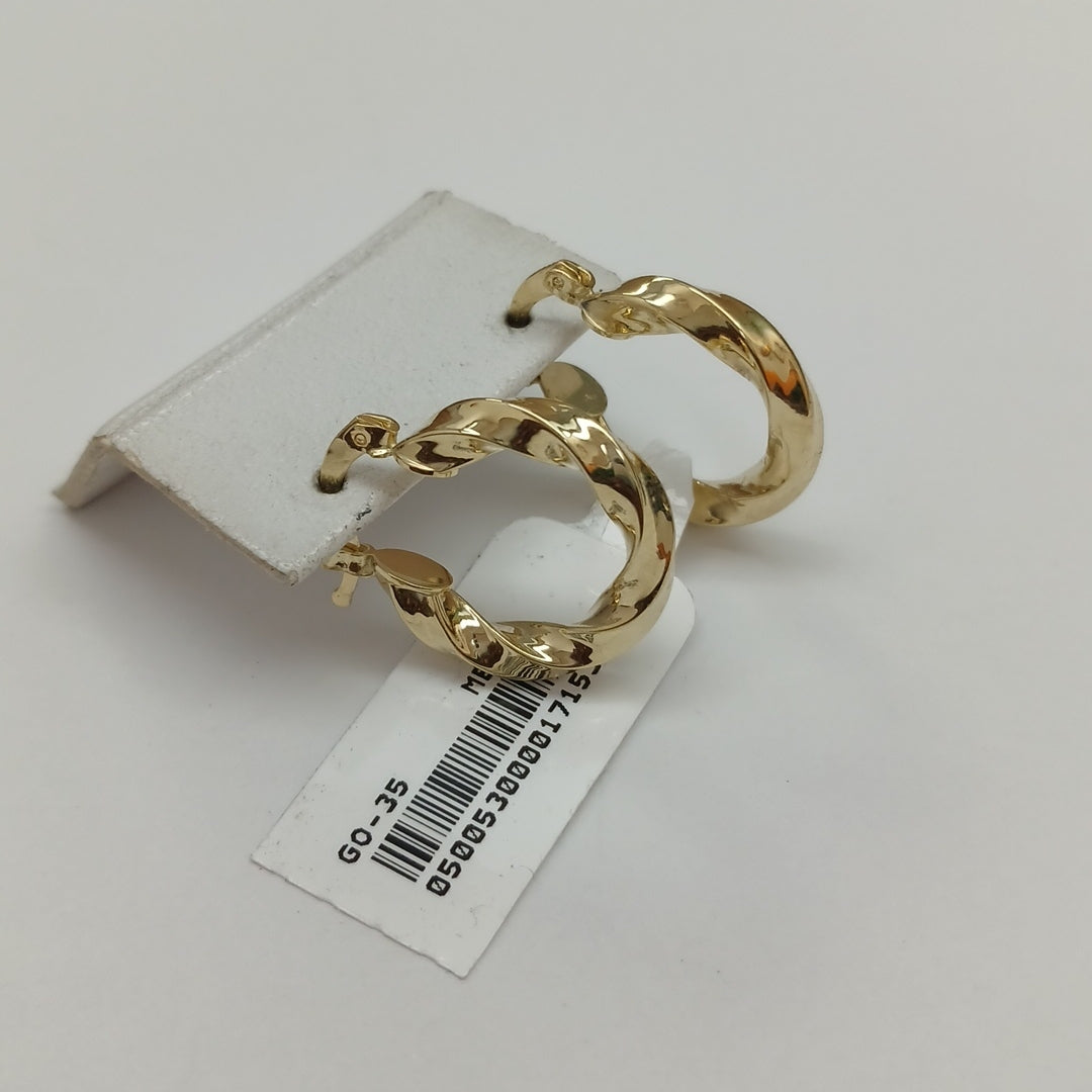 ARETES ARRACADA TORZAL 14K 2 GR (NUEVO)