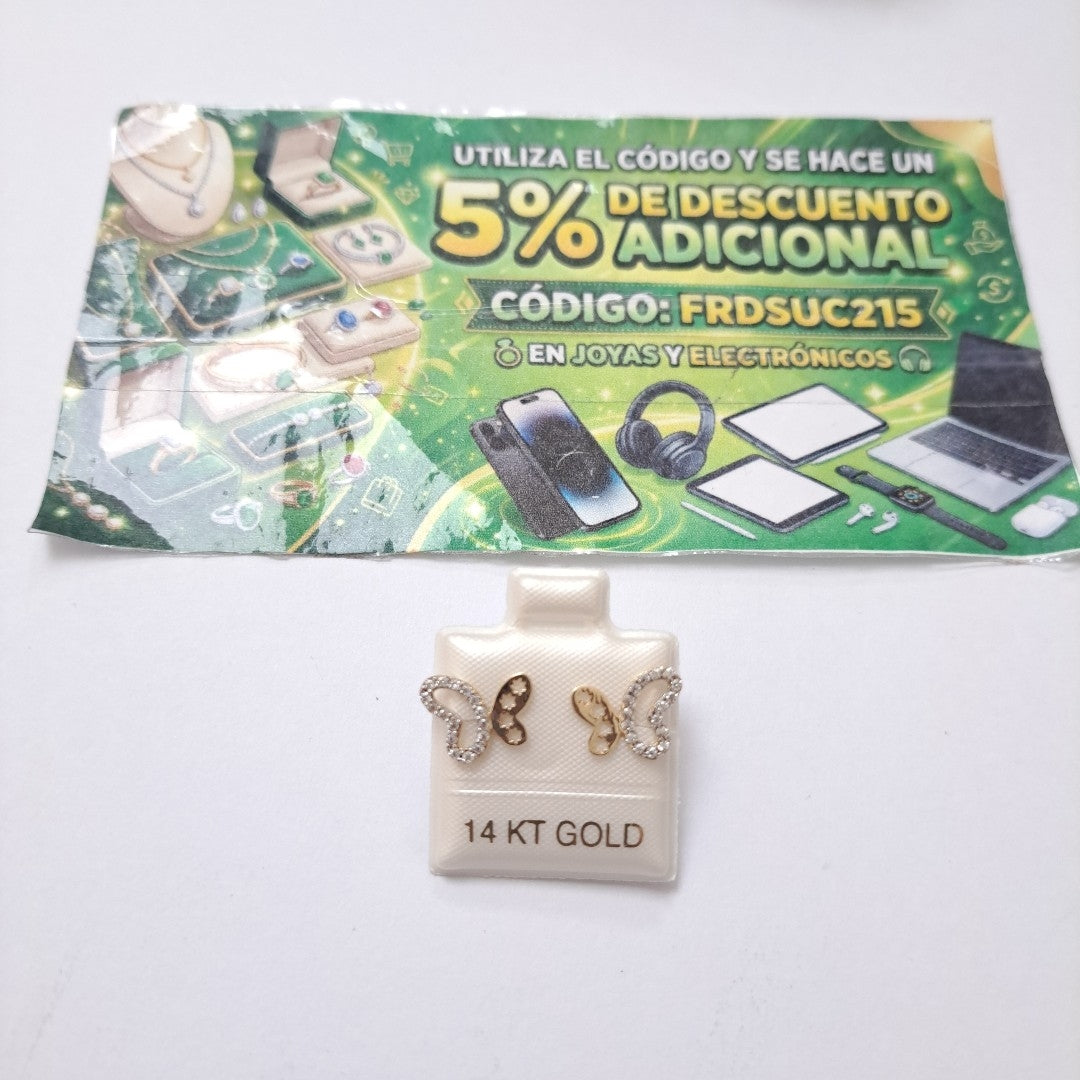 BROQUELES ORO 14K 1.2 (NUEVO)