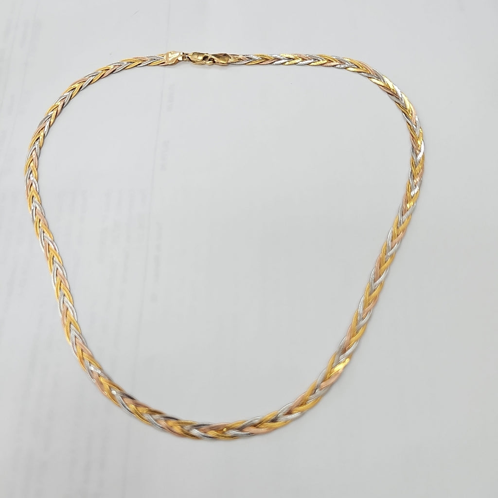 GARGANTILLA ORO COMBINADO 14 K 7,40 GRMS (SEMINUEVO)