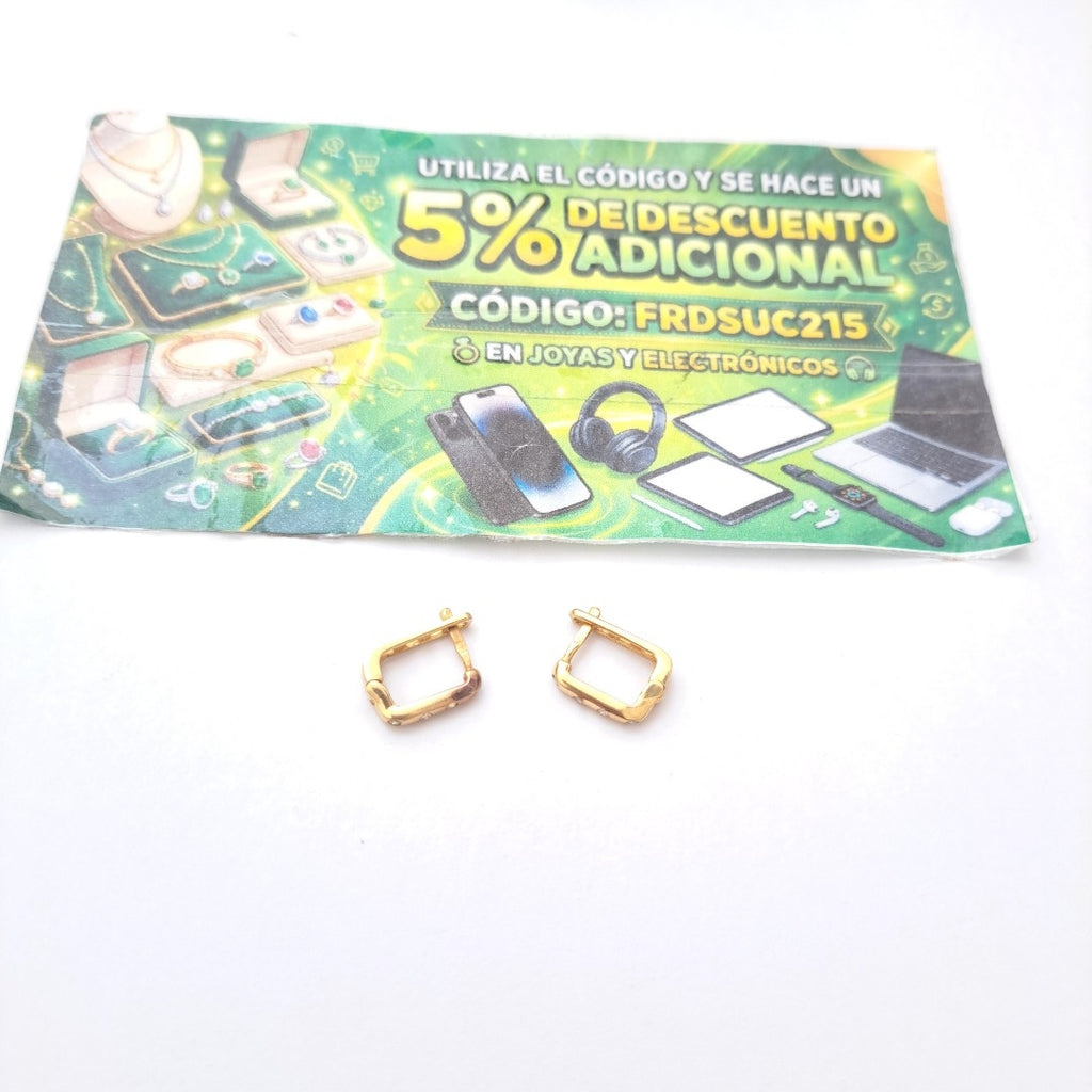 ARRACADAS PAR ORO 10 K 1,50 GRMS (SEMINUEVO)