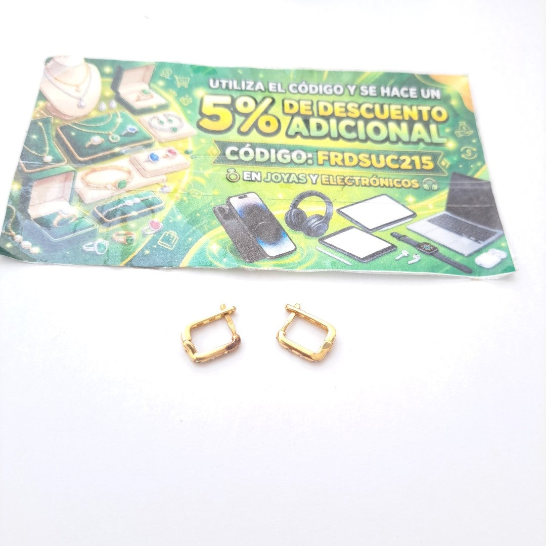 ARRACADAS PAR ORO 10 K 1,50 GRMS (SEMINUEVO)